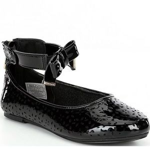 MICHAEL Michael Kors Girls' Kenya Garcia Bow Ballet Flats Sz 6